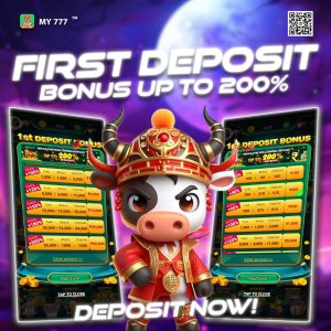 Firest Deposit Bonus up to 200% - my777